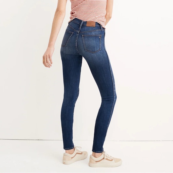NEW Madewell High Rise Skinny Jeans 10" in Danny Wash: TENCEL Denim - Picture 10 of 11
